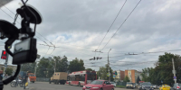 Сломавшийся троллейбус затруднил движение в центре Тулы - Молодой коммунар