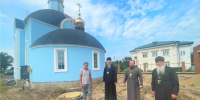 Епископ Стефан ознакомился с ходом строительства храма во имя святителя Тихона патриарха Московского и всея России - Канашская Епархия