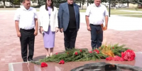 В Белой Глине открыли плиту памяти героев СВО у Вечного огня - Газета Краснодарские известия