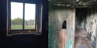 Пожар в многоквартирном доме / Фото предоставила "КП-Новосибирск" внучка местной жительницы Евгения - ИА Амител