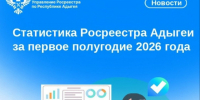 Статистика Управления Росреестра по Республике Адыгея за первое полугодие 2026 года. - Тахтамукайский район