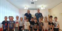 В Орехово-Зуево спасатели и добровольцы обучили дошкольников правилам пожарной безопасности - ГУ МЧС МО