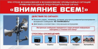 Оповещение о предупредительном сигнале. - Шушенский район