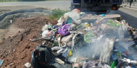 В Оренбурге загорелись отходы в кузове мусоровоза - Orenburg.Media