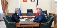 Ольга Абрамова встретилась с Председателем Государственного Совета Удмуртии Владимиром Невоструевым - Газета Рассвет