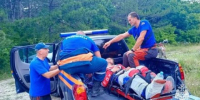 В Бахчисарайском районе мотоциклист сорвался со склона и повредил ногу - Вести Крым