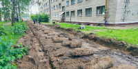 На Спортивной улице подрядчик приступил к демонтажу старых бордюров - Город Ч.