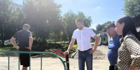 В Киселевске продолжается благоустройство улицы Весенней - Городок
