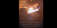 У памятника Первопоселенцу в Пензе загорелся мусоровоз - Stolica58.Ru