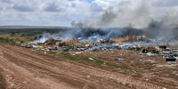 В Оренбуржье пожарные потушили горящую свалку - ProOren.Ru