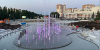 В Тольятти технический запуск фонтана на Центральной площади прошел успешно - Площадь Свободы