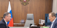 Дмитрий Патрушев провел рабочую встречу с губернатором Ленинградской области Александром Дрозденко. - Администрация МО Курчатов