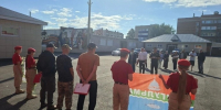 В Бугульме проводили троих добровольцев на СВО - Бугульминская газета