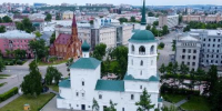 В Иркутске завершился капремонт фасадов колокольни Спасской церкви - Baikal24.Ru