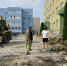 На бульваре Архитекторов, 16 началось строительство нового тротуара - Городская Дума