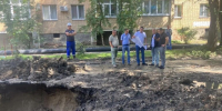 В Самаре на Мехзаводе устраняют протечку канализации - SamaraGIS.Ru
