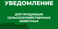 Уведомление для продавцов сельскохозяйственных животных - Администрация МО г. Хасавюрт