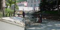 Безопасность и комфорт: в сквере Свободы продолжается благоустройство территории - Администрация г. Петропавловск-Камчатский