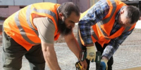 В Кайеркане полным ходом идет благоустройство новой детской площадки по программе «Формирование комфортной городской среды» - Администрация города