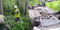 Автомобиль опрокинулся на крышу на дороге под Петрозаводском - Gubdaily.Ru