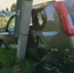 Nissan врезался в опору ЛЭП после ДТП с внедорожником под Воронежем - ГТРК Воронеж