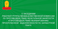 О заседании рабочей группы межведомственной комиссии. - Афанасьевский муниципальный округ