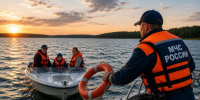Семью с ребёнком унесло на 10 км от берега на Новосибирском водохранилище - Gorsite.Ru