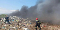 Огонь охватил полтысячи квадратных метров полигона ТБО в Южно-Курильске - News.Astv.Ru