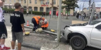 Опубликовано видео момента аварии с восемью пострадавшими в Омске - Om1.Ru