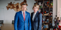 Ольга Абрамова встретилась с председателем Правления Движения Первых Артуром Орловым - Газета Рассвет