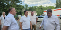 На Розы Люксембург, 52 обустроили новый тротуар и ремонтируют дорогу - Городская Дума