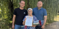 Жительница села Рождественка Лидия Фёдоровна Кузьменко отметила 80-летний юбилей 💐. - Грайворонский муниципальный округ