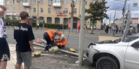 В городе Омске произошло ДТП, в котором пострадали семь пешеходов и водитель легковушки - Газета Красноярский рабочий