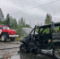 Огонь полностью уничтожил автомобиль в Синегорье - Kolyma.Ru