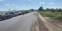 Подъезд к пункту пропуска в Оренбургской области, фото из архива - Ural56.Ru