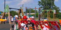 Новая детская игровая и спортивная площадка появилась в корочанском селе Яблоново - Сетевое издание Ясный ключ