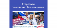 В приложении «Госуслуги Карта болельщика» стартовал собственный чемпионат. - Минцифры Республики Марий Эл