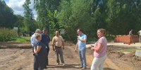 Павел Пронькин проконтролировал ход работ по благоустройству в селе Беликово - Законодательное Собрание