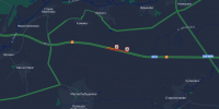 Пробка образовалась на трассе М-12 в Нижегородской области из-за ДТП с фурой - фото 1 - vGorodeN.Ru