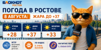 В Ростове 8 августа жара усилится до +37 градусов - Bloknot-Rostov.Ru