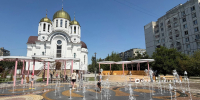 fontan0808В Почаевском сквере в Белгороде заработал контактный фонтан - Мир Белогорья