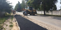 В Жуковке почти достроили тротуар на улице Лесной - БрянскToday.Ru
