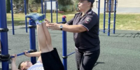 В Унече транспортные полицейские провели общероссийскую акцию «Зарядка со стражем порядка» - Газета Севская правда