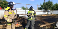 В Приютном потушили возгорание сухой растительности - ГТРК