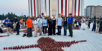 В годовщину трагических событий в Курской области, представители КГУ приняли участие в акции «Свеча памяти» в парке «Патриот» - КГУ