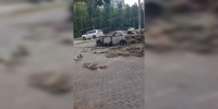 Последствия пожара в воронежском техцентре «АвтоАтлас» сняли на видео - ГТРК Воронеж