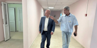 Глава Калининского района проверил ход капитального ремонта КВД № 9 и Хосписа № 4 - Кронштадтcкий район