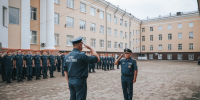 В институте прошло утреннее построение личного состава - УрИ ГПС МЧС РФ