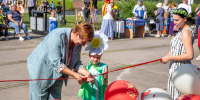 В селе Белогорье состоялось торжественное открытие новой сценической площадки возле Дома культуры - Управление культуры