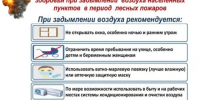 Рекомендации населению по сохранению здоровья при задымлении.. - Козульский район